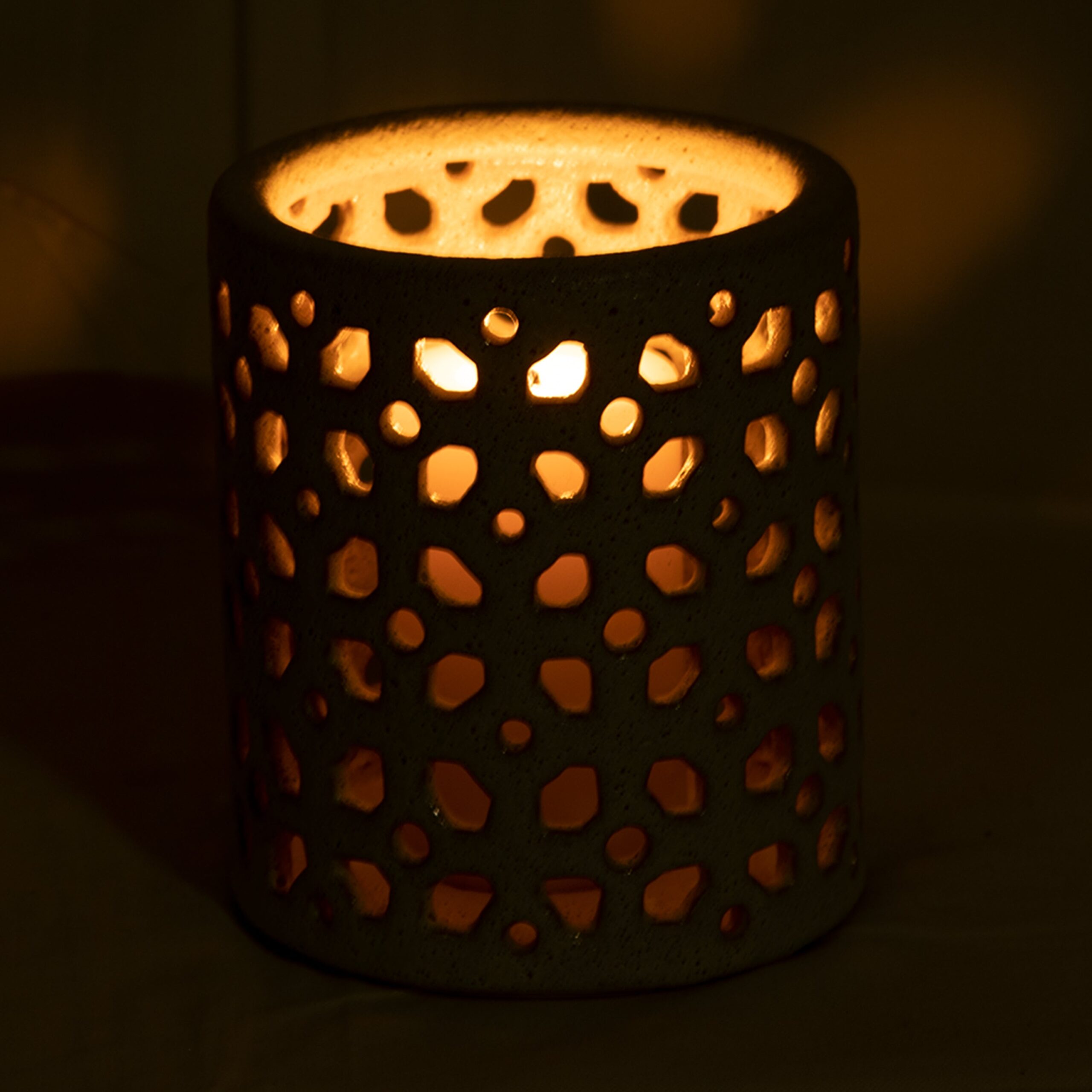 Mykonos Ceramic Lantern - Image 2