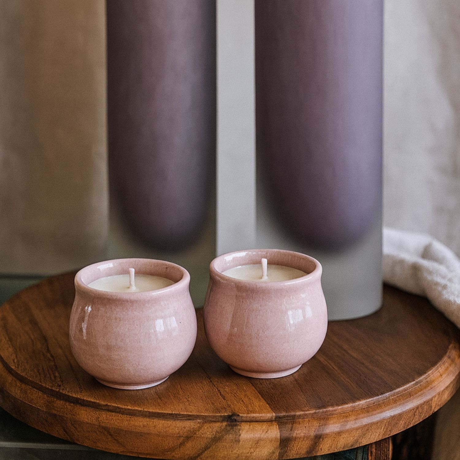“Still Dawn” Candle & Vase Set - Image 2
