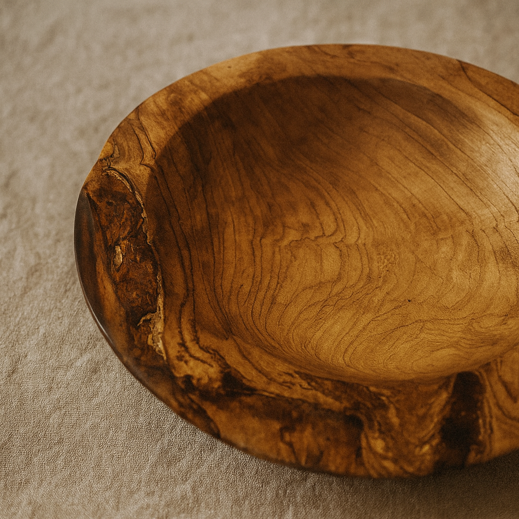 Ethereal Flow Teak Resin Bowl