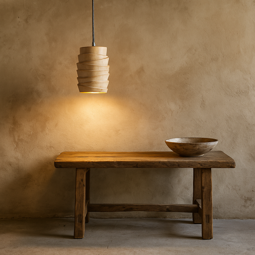 Sora Terraced Wood Pendant - Image 2