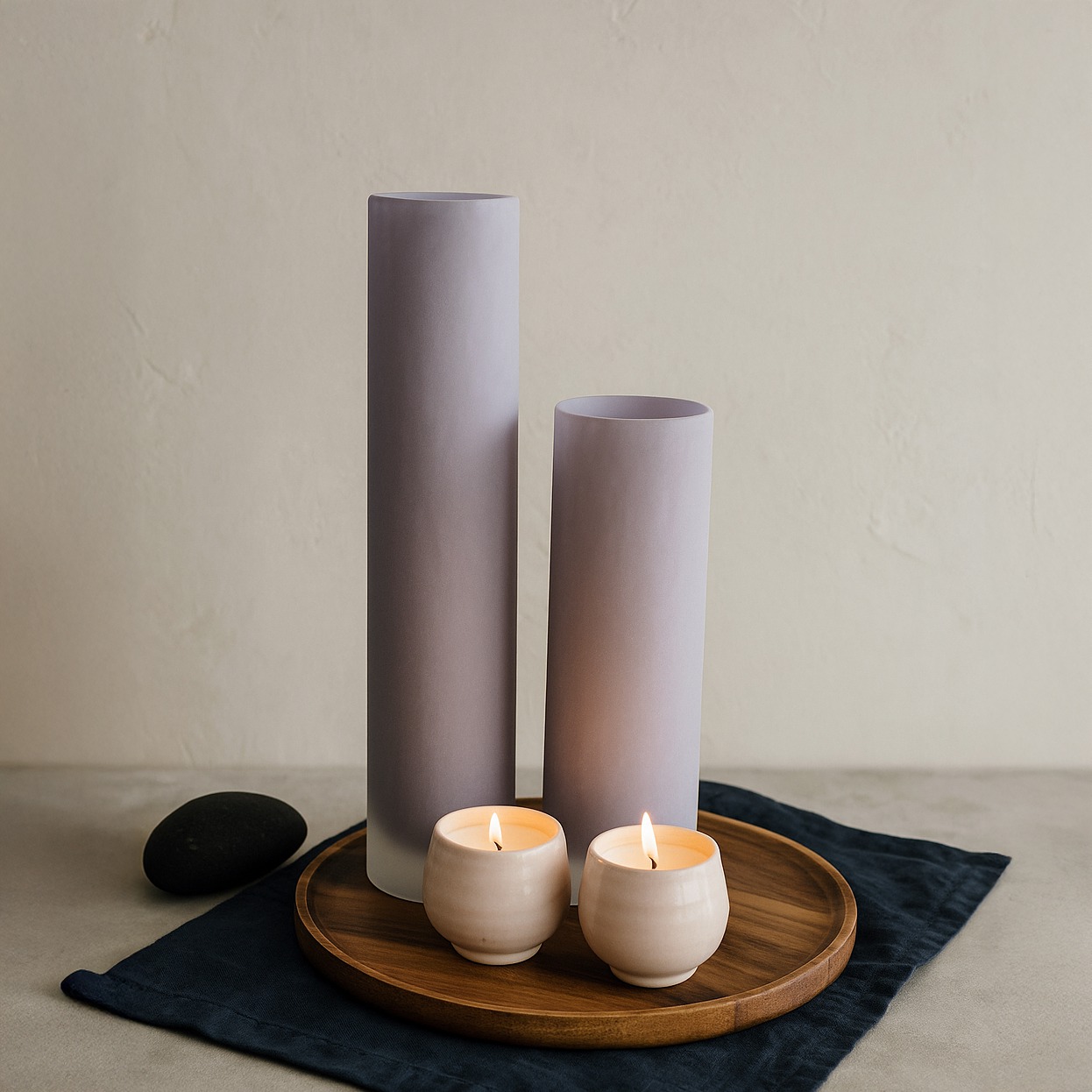“Still Dawn” Candle & Vase Set