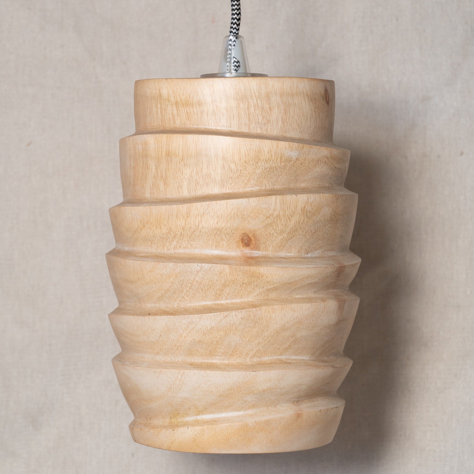 Sora Terraced Wood Pendant - Image 3