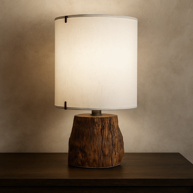 Trunk Lamp W/ White Shade