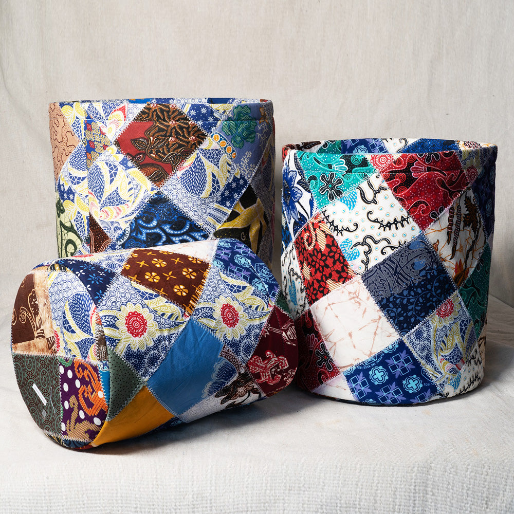 Patchwork Batik Baskets - Image 4