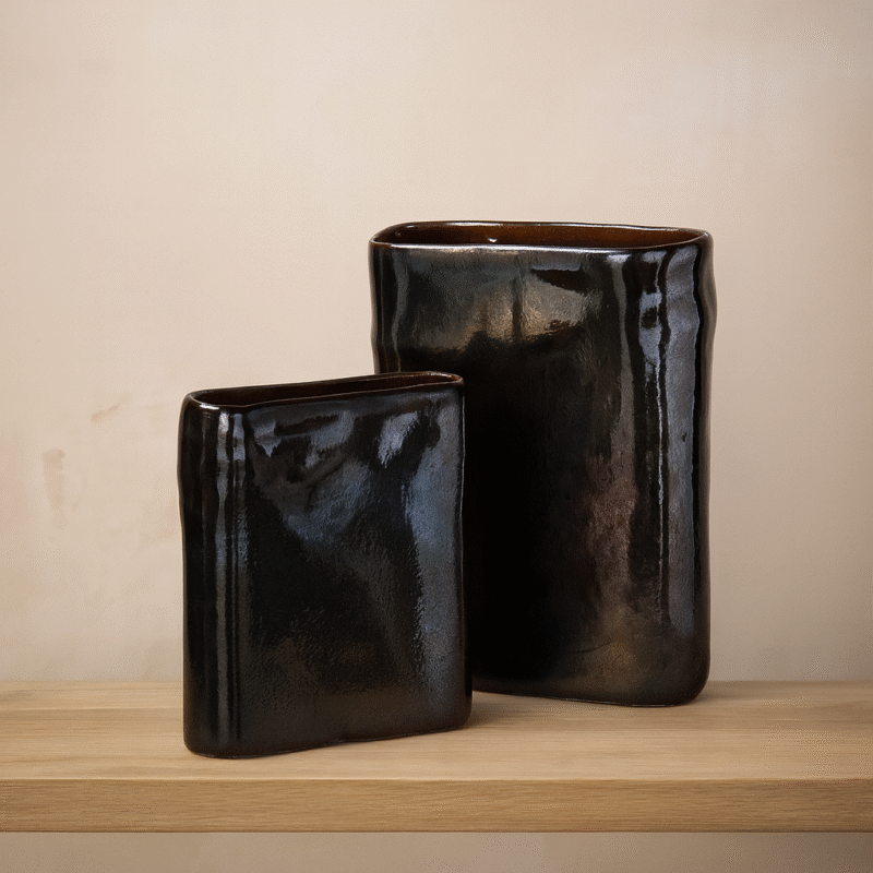 Ryūkyū Kuro Glaze Duo