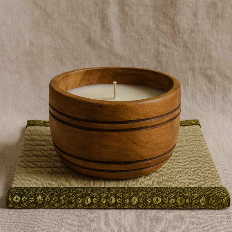 Ichimatsu Tatami Candle Bowl