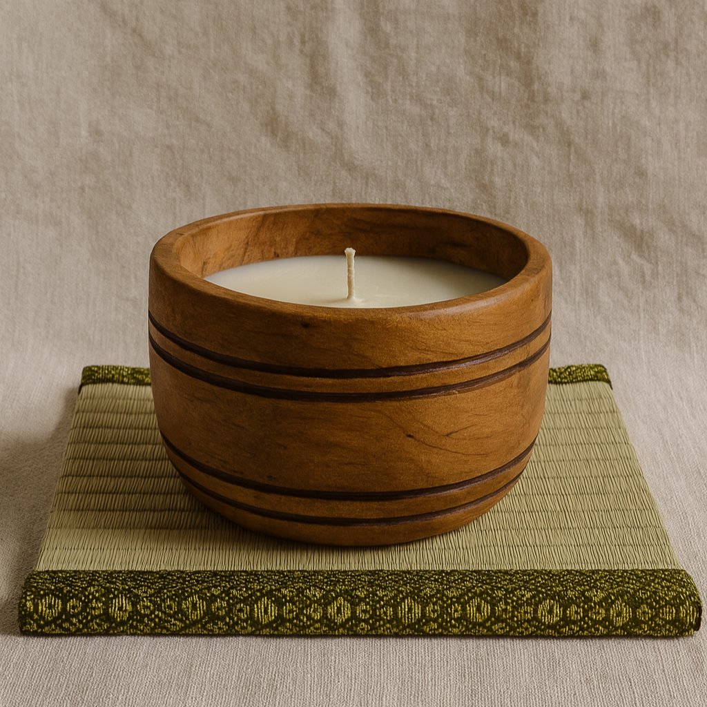 Ichimatsu Tatami Candle Bowl