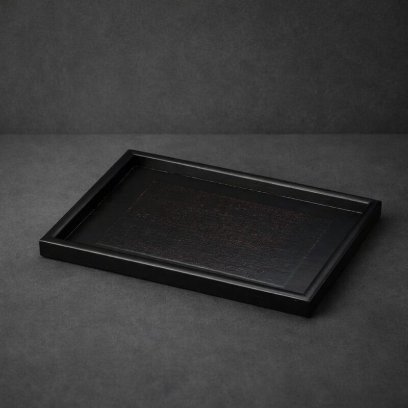 Ebony Reflection Lacquer Tray