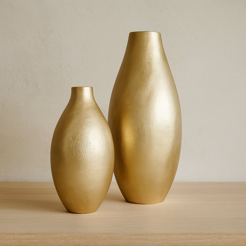 Aurora Gold Mango Wood Vases - Image 3
