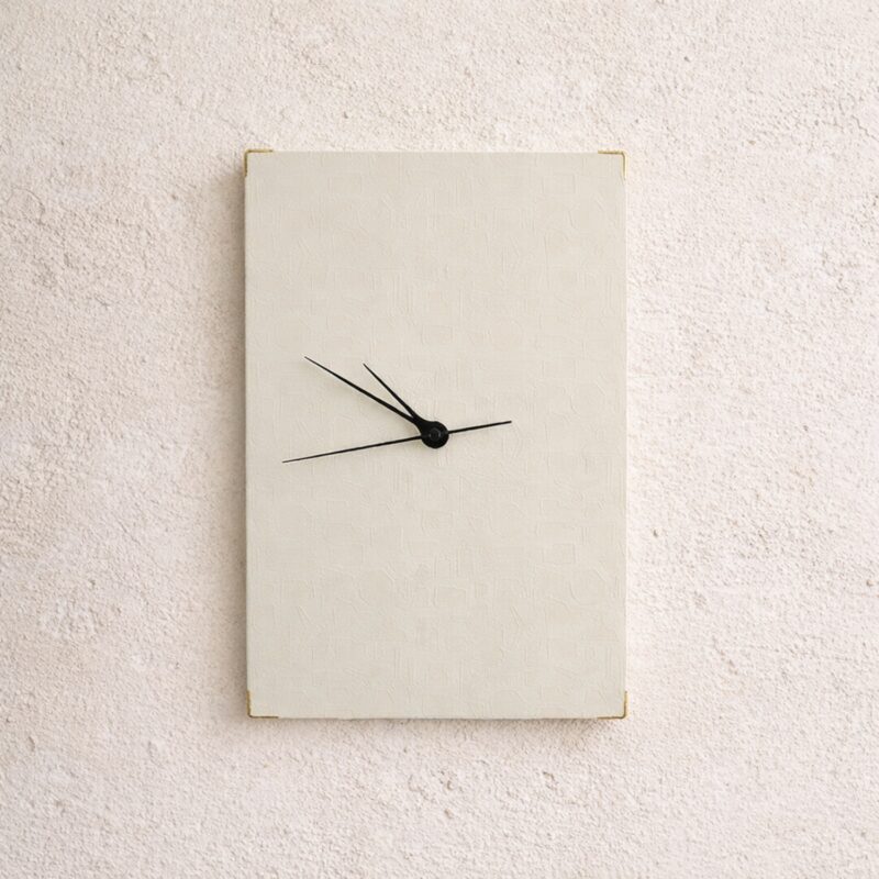 Washi Surface Clock - Ivory