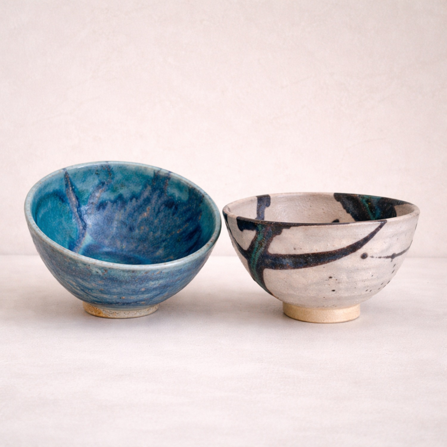 Flow & Mineral Clay Bowls — Set of Two