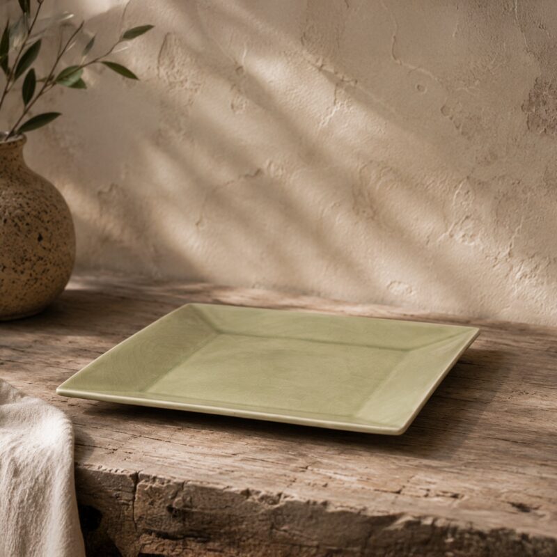 Sage Green Ceramic Serving Plate