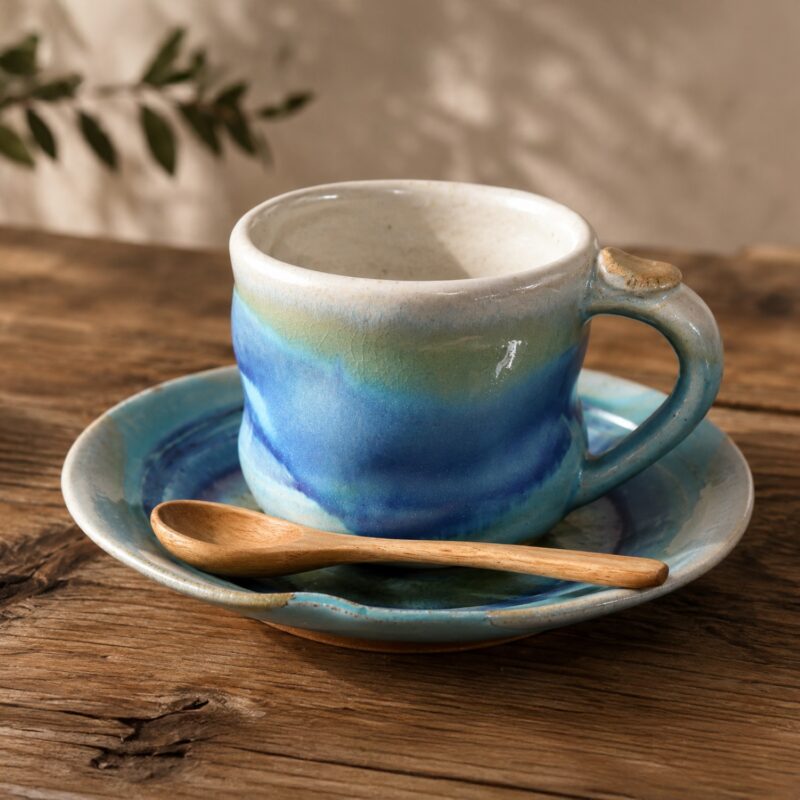 Mizuiro Horizon Cup & Plate Gift Set