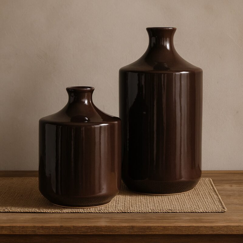 Kuro-Bottle Vase Set (2 pcs)