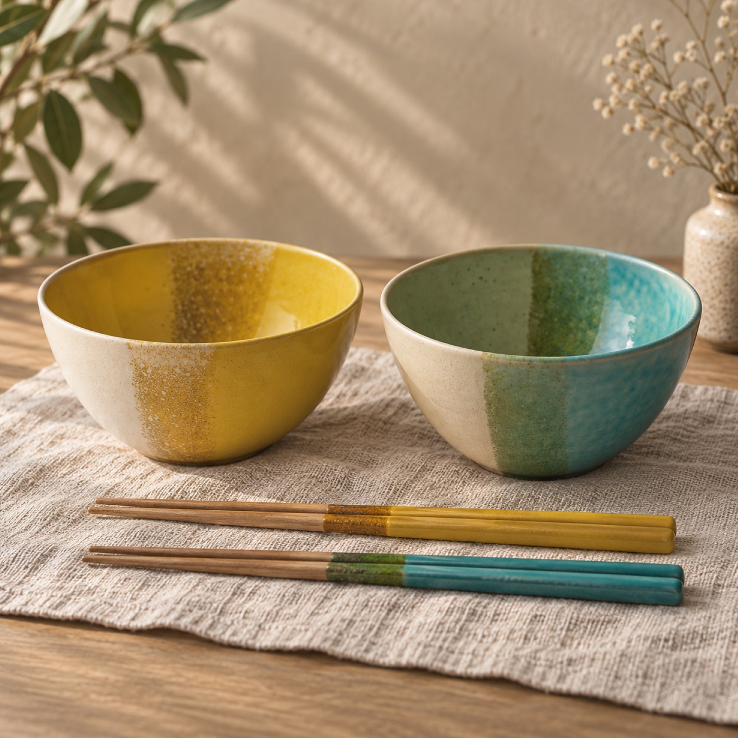Hikari Pair Bowl & Chopstick Gift Set